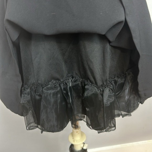 Tea & Cup Coquette Open Back Bow Mini Dress Sz M - Picture 10 of 14